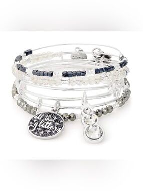 Alex and Ani winter Stackable Bracelet Set all that glitters.